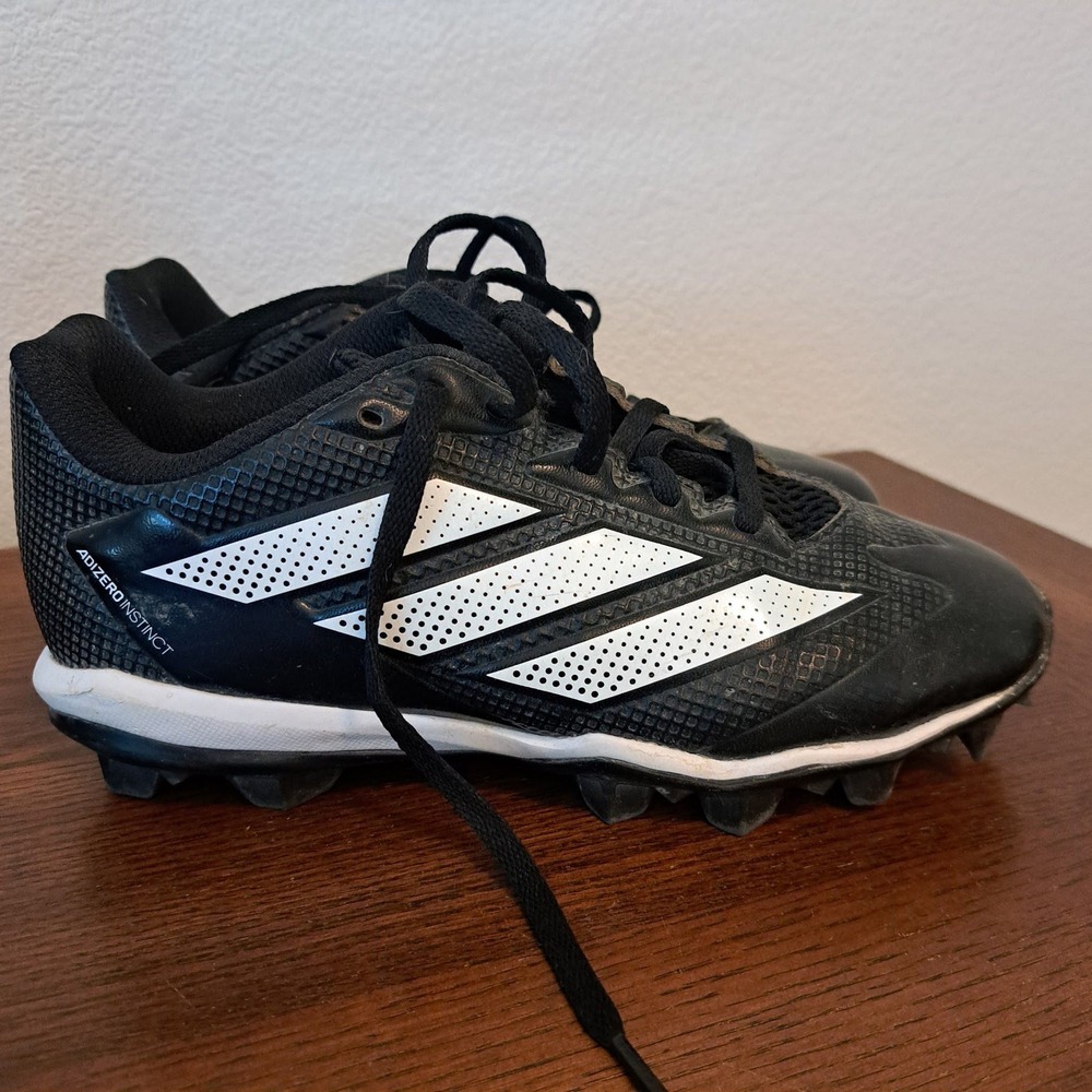 Adidas Adizero Instinct Kids Softball Cleats Black White JH9114 Size 4Y